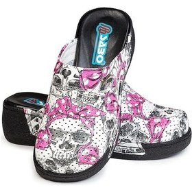 Resim Kurukafa Desenli Sabo Terlik Çok Renkli 