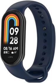 Resim Xiaomi Mi Band 8 Mi Band 9 Mi Band 10 ile Uyumlu Silikon Kordon Kayış Metal Pimli 