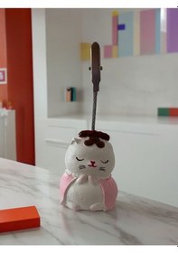 Resim Japonya Şans Kedisi Not Fotoğraf Tutucu Obje Biblo Pembe 