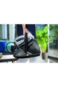 Resim Tefal Pro Express Ultimate 8 Bar Basınçlı Akıllı Sensörlü Siyah Buhar Kazanlı Ütü - Ultra Hafif, Kireç Avcısı, Damlama Emniyeti ve Durilium Airglide Taban 
