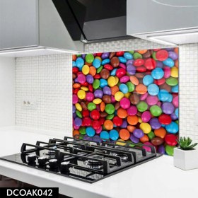 Resim Olinpa Cam Ocak Arkası Koruyucu | Bonibon Desenli 