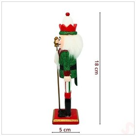 Resim Kurşun Asker, Ahşap Fındıkkıran 18cm - Mızraklı 