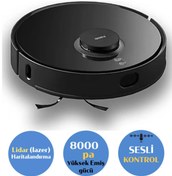 Resim Xiaomi Wİ-Fİ Akıllı Kontrol LİDAR Tarama 8000PA Üstün Performanslı Güç Mi Robot Robot Süpürge 
