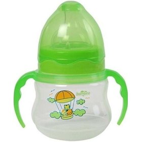 Resim Bambino PP Geniş Ağızlı Kulplu Biberon-Yeşil 150 ML 