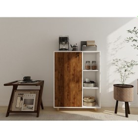 Resim Çok Amaçlı Kitaplık Beyaz-amalfi 