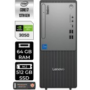 Resim Lenovo Thinkcentre Neo 50T Gen 5 Intel Core I7 13700 64GB 512GB SSD RTX3050/6GB Fdos Masaüstü Bilgisayar & Per4 USB Bellek 12UB000LTRP332 