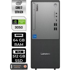 Resim Lenovo Thinkcentre Neo 50T Gen 5 Intel Core I7 13700 64GB 512GB SSD RTX3050/6GB Fdos Masaüstü Bilgisayar & Per4 USB Bellek 12UB000LTRP332 