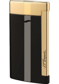 Resim S.T. Dupont Slim 7 Çakmak 027708 Lake Siyah Altın 