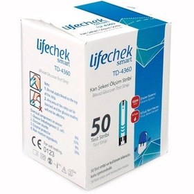 Resim Lifechek Smart TD-4360 Kan Şekeri Ölçüm Stripi 50 Adet 
