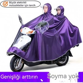 Resim Yağmur Fırtınasını Önlemek İçin Motosiklet Araba Panço Yağmurluk Neon 