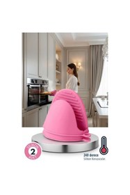 Resim ModaCar Valeria Serisi - Isıya Dayanıklı Lüks Silikon Parmak Ucu Tutacağı Fırın Eldiveni 