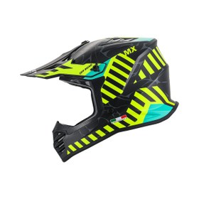 Resim Fullface Kask Sway Sw-618 Alert (Mat Siyah-Sarı) 