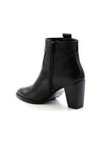 Resim Siyah Hakiki Deri Kadın Bot & Bootie K02750949903 Siyah 