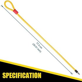 Resim JSCARLIFE Araba Direksiyon Kilidi, Hırsızlığa Karşı Güvenlik Cihazı Emniyet Kemeri Kilidi Hırsızlık Önleyici Çanta Kilit Cihazı 2 Anahtarlı (Sarı) 