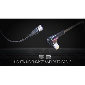 Resim Syrox RGB LED 2.0A Lightning Kablo 