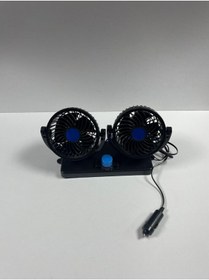 Resim EMYA 24 ÇİFT BAŞLIKLI VANTİLATÖR 2 KADEMELİ 180 DERECE DÖNEN BAŞLIKLI 24 V 