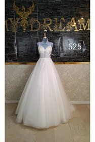 Resim BY SD MY DREAM Simli Drape Detaylı Gelinlik 