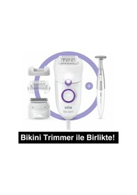 Resim Braun Silk-épil 5 5825 3'ü 1 Arada Kablolu Kuru Kullanım Epilatör + Bikini Trimmer 