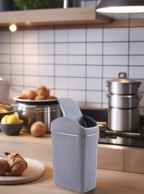 Resim Open Home Concept Mini Çöp Kovası, Mutfak, Banyo, Tuvalet, Ofis Çöp Kutusu Gri 