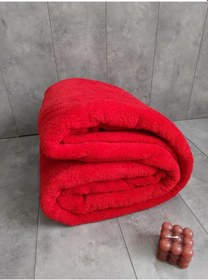 Resim Aurora Kırmızı Welsoft Koltuk Örtüsü Çekyat Örtüsü 185x220 Cm 