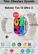 Resim Bakeey Yax 12 Ultra 2 Akıllı Saat Amoled Ekran Çift Kordon Android Iphone Uyumlu Akıllı Saat Watch 10 9 8 