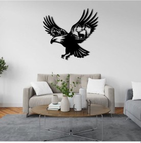 Resim Gökyüzünün Hakimi: Kartal Metal Duvar Dekoru 