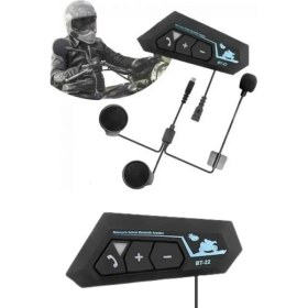 Resim Aylina Mey Ithalat® Yeni Nesil Dinleme ve Konuşma Özellikli Intercom Kask Kulaklığı 5.0 Bluetooth 