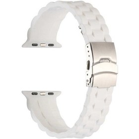 Resim Teleplus Watch Se 40 Mm Kordon Mat Silikon Ayarlanabilir Krd72 Beyaz 