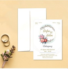 Resim Yarendavetiyeotuz9 100 Adet Beyaz Zarflı Davetiye (486092081)-Değer 1-Değer 2 