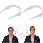 Resim 1 adet Görünmez Plastik Yaka Sabitleyici - Gömme Destekli Şık, Gömlekler için Mükemmel Yaka Uyumu Sağlar 