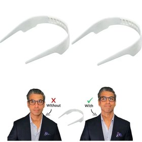 Resim 1 adet Görünmez Plastik Yaka Sabitleyici - Gömme Destekli Şık, Gömlekler için Mükemmel Yaka Uyumu Sağlar 