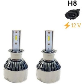 Resim Drstuningistanbul Led Far Ampulü Küçük Kasa Beyaz H8 36W 4800Lm 12V / Laam914 