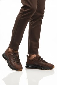 Resim WALKWAY Kahve Bağcıklı Hakiki Deri Erkek Spor Ayakkabı 2623 M 