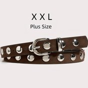 Resim 1 adet Y2K Hip Hop Punk Tarzı Suni Deri Kemer, Metal Cıvatalar ve Alaşım Toka ile, Koyu Kahverengi Casual Aksesuar, Kotlar, Siyah Pantolonlar için - İdeal Sevgililer Günü Hediyesi, Açık Hava, Sokak, Kampüs, Mezuniyet Sezonu, Çok Yönlü Kemer | Y2K Moda Kemer | Dayanıklı Suni Deri Kemer, Çok Yönlü Kemer | Y2K Moda Kemer | Dayanıklı Suni Deri Kemer 