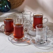 Resim Perotti Pearl 12 Parça 6 Kişilik Çay Bardağı Seti 180 ml 