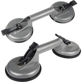 Resim 2 x Vantuzlu Kaldırıcı, 118 Mm, Vantuz, Fayans, Cam Kaldırıcı, 2 Vakum Hazneli, Taşıma Kapasitesi, 100 Kg, Vakumlu Kaldırıcı, Cam, Pencere, Fayans, Taş Plakalar Için 