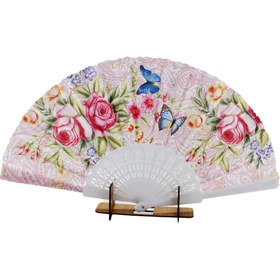 Resim Afillix Concept BEYAZ ETNİK GÜL TASARIM YELPAZE NO:2 