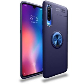 Resim KVY Xiaomi Mi 9 Uyumlu Yüzüklü Manyetik Ravel Kılıf 