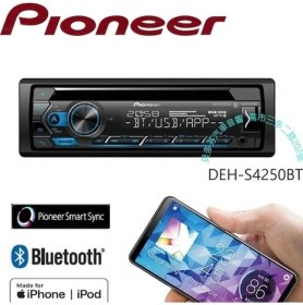 Resim Pioneer DEH-S4250BT Usb Bluetooth Oto Teyp 4x50 Watt Çift Anfi Çıkışlı 