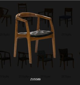 Resim Bengimobilya Zus589 Tam Kolçak Sağlam Sandalye Kayın Torna Retro Iskelet Parla 