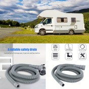 Resim Karavan Kanalizasyon Hortumu Uzatma - 1m/1.5m/2m/3m/4m/5m Karavan Atık Su Boruları 