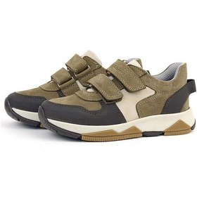 Resim Ortopedikal 3880 Rakerplus % 100 Deri K.gri Siyah Çocuk Sneakers Spor Ayakkabı Cırtlı 