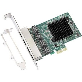 Resim Open Smart OPS01G44RT Quad 4 Port 1 GB PCI-E X1 Ethernet Kart 