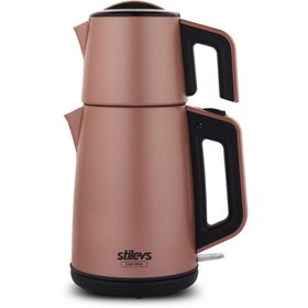 Resim Nikadu STİLEVS ÇAYS INOX ÇELİK ÇAY MAKİNESİ INOX-ROZE 