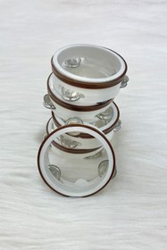 Resim ZEYMERADE Hediyelik Küçük Mıknatıslı Şeffaf Magnet Tef, Düğün Nişan Nikah Kına Sünnet Doğum Söz Bride 10 Adet 