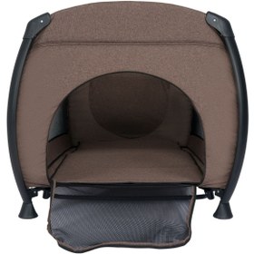 Resim Maccon Prime Alüminyum Kasa Park Yatak Sallanır Cibinlikli Oyun Parkı Beşik 70X110 Cm - Gri 