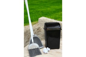 Resim Şık 20 Litre Kapaklı Banyo ve Mutfak Çöp Kovası 