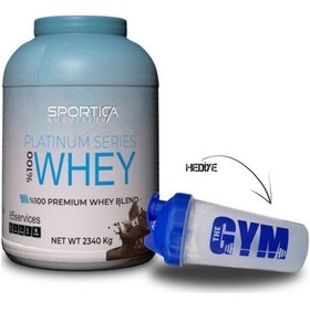 Resim Sportica Nutrition Sportıca Nutrition Whey Protein Platinium Series 2340 G Çilek Aromalı + Shaker 