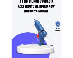 Resim Zero Land Hnrlishp Sıcak Mum Tabancası 40W 5 Silikon Hediyeli Kolay ve Hızlı Yapıştırma 