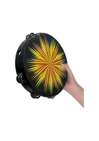 Resim Midex Tf-30bk Çift Sıra 8 Zilli Siyah Derili Tef Tamburin 25.5 Cm 